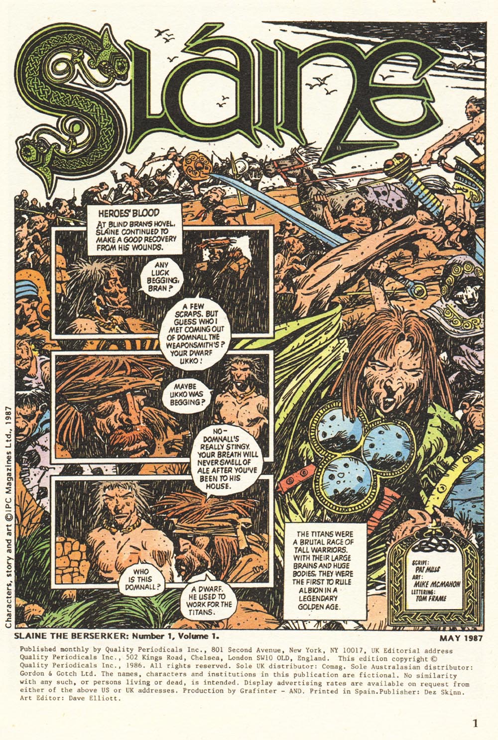 Read online Slaine The Berserker comic -  Issue #1 - 3