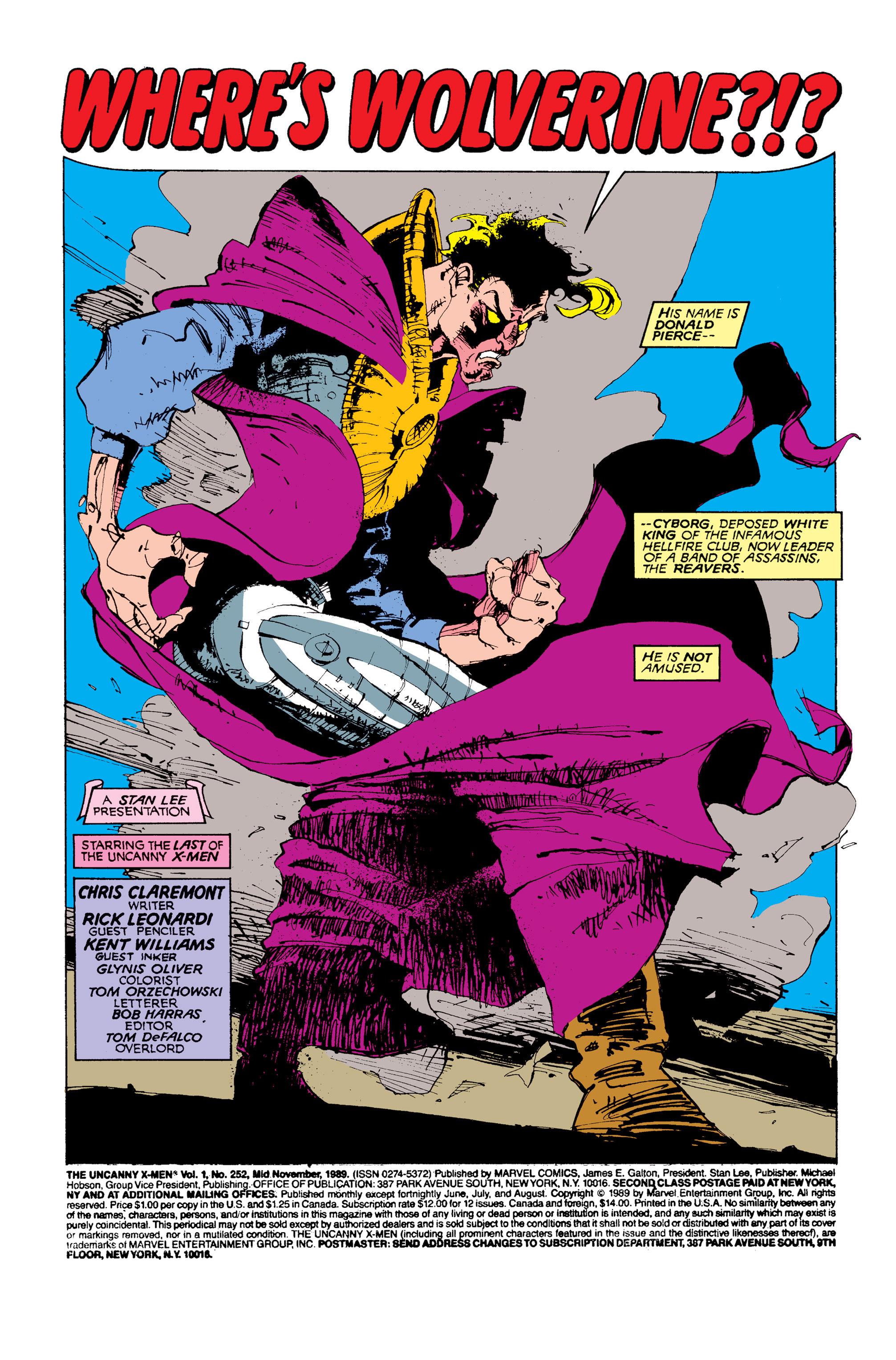 Read online Uncanny X-Men (1963) comic -  Issue #252 - 2