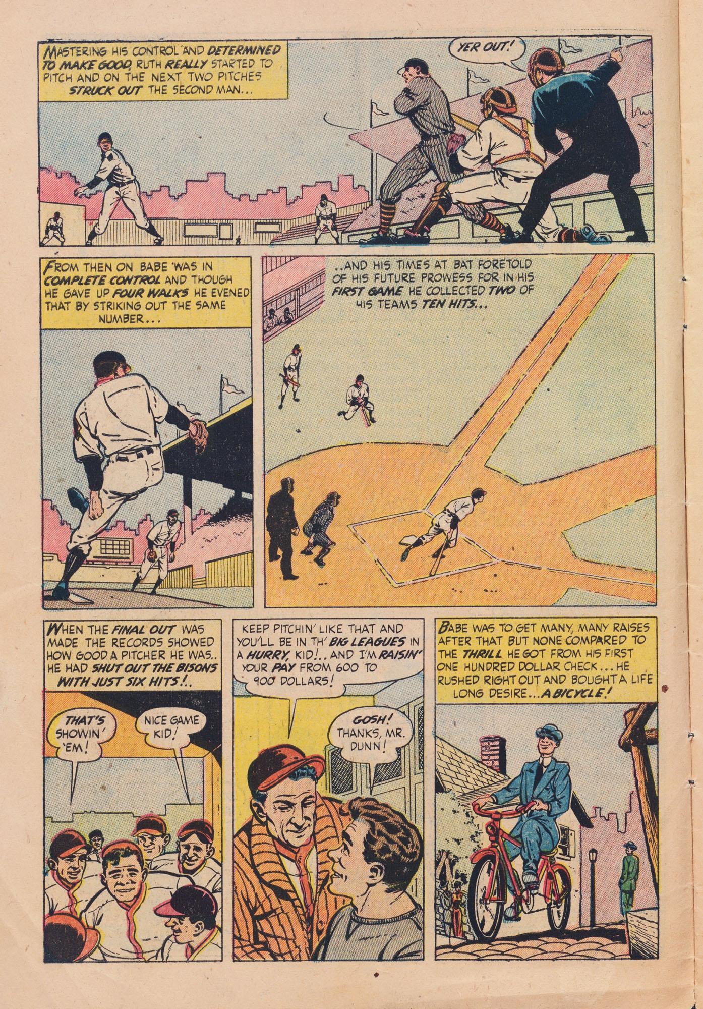 Read online Babe Ruth Sports Comics comic -  Issue #3 - 6