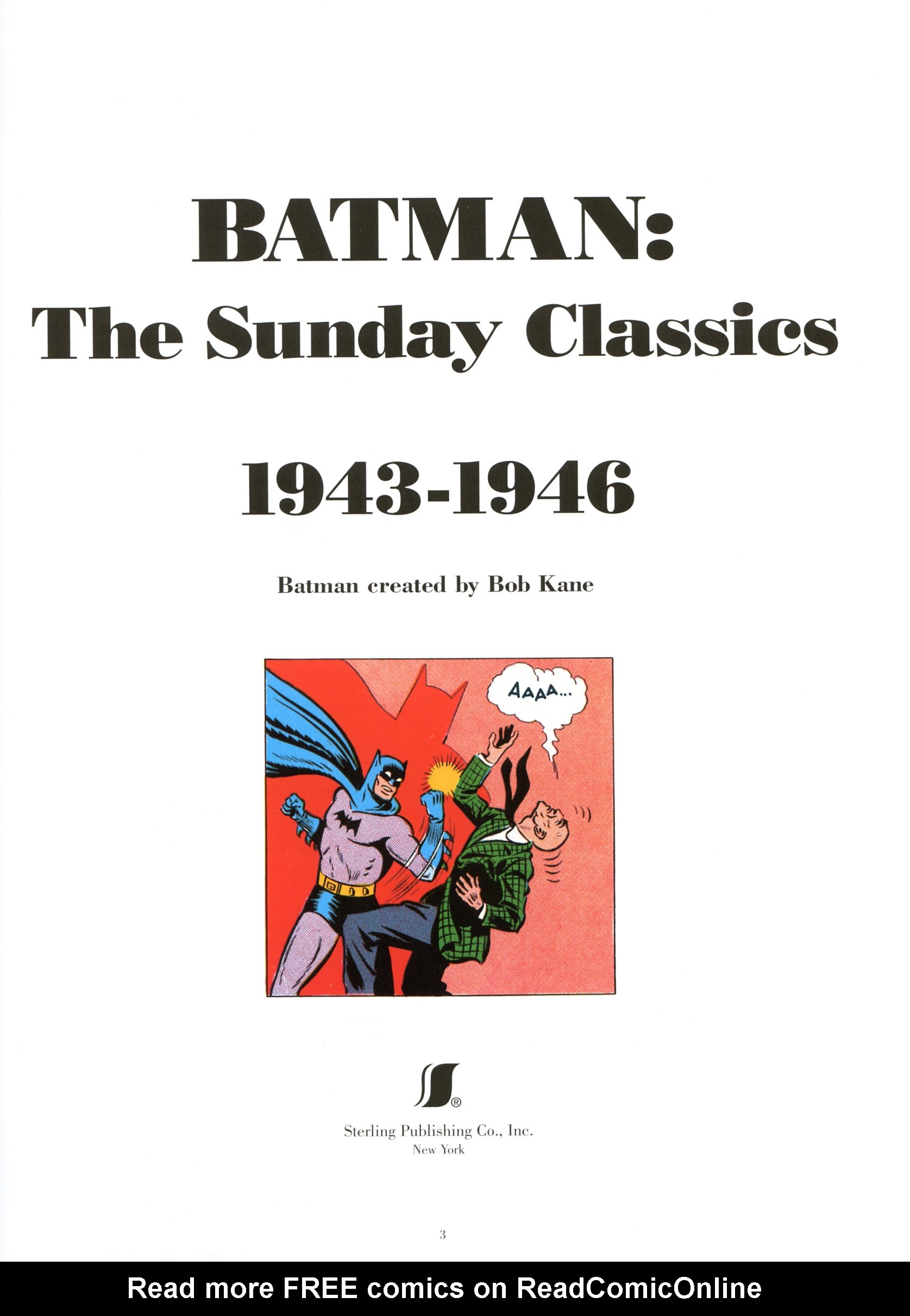 Read online Batman: The Sunday Classics comic -  Issue # TPB - 9