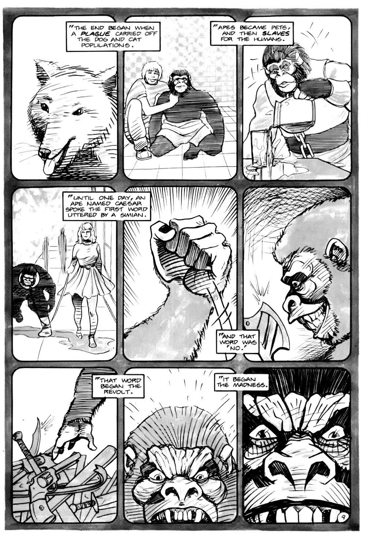 Read online Planet of the Apes (1990) comic -  Issue #17 - 12