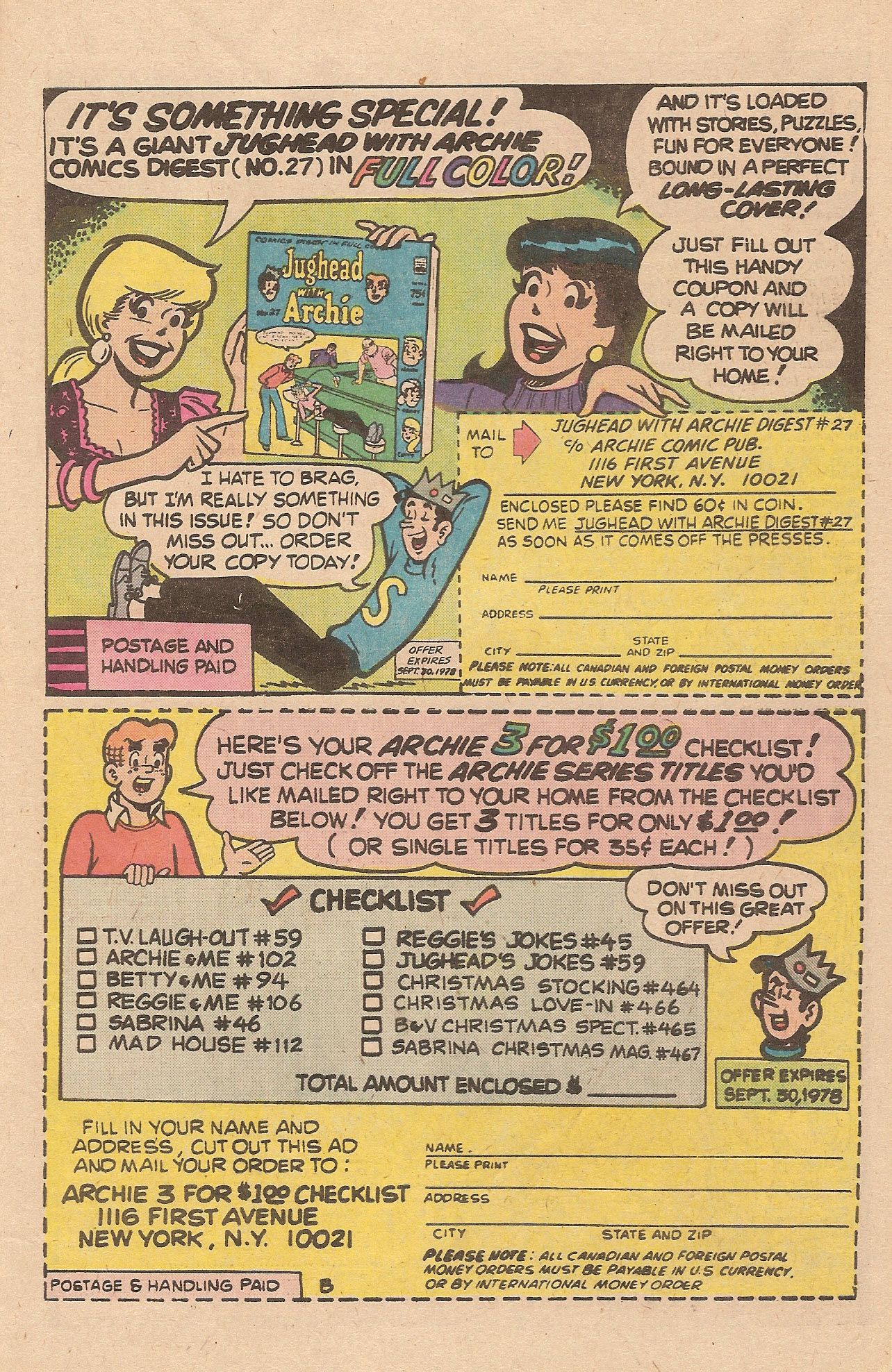 Read online Jughead (1965) comic -  Issue #277 - 27