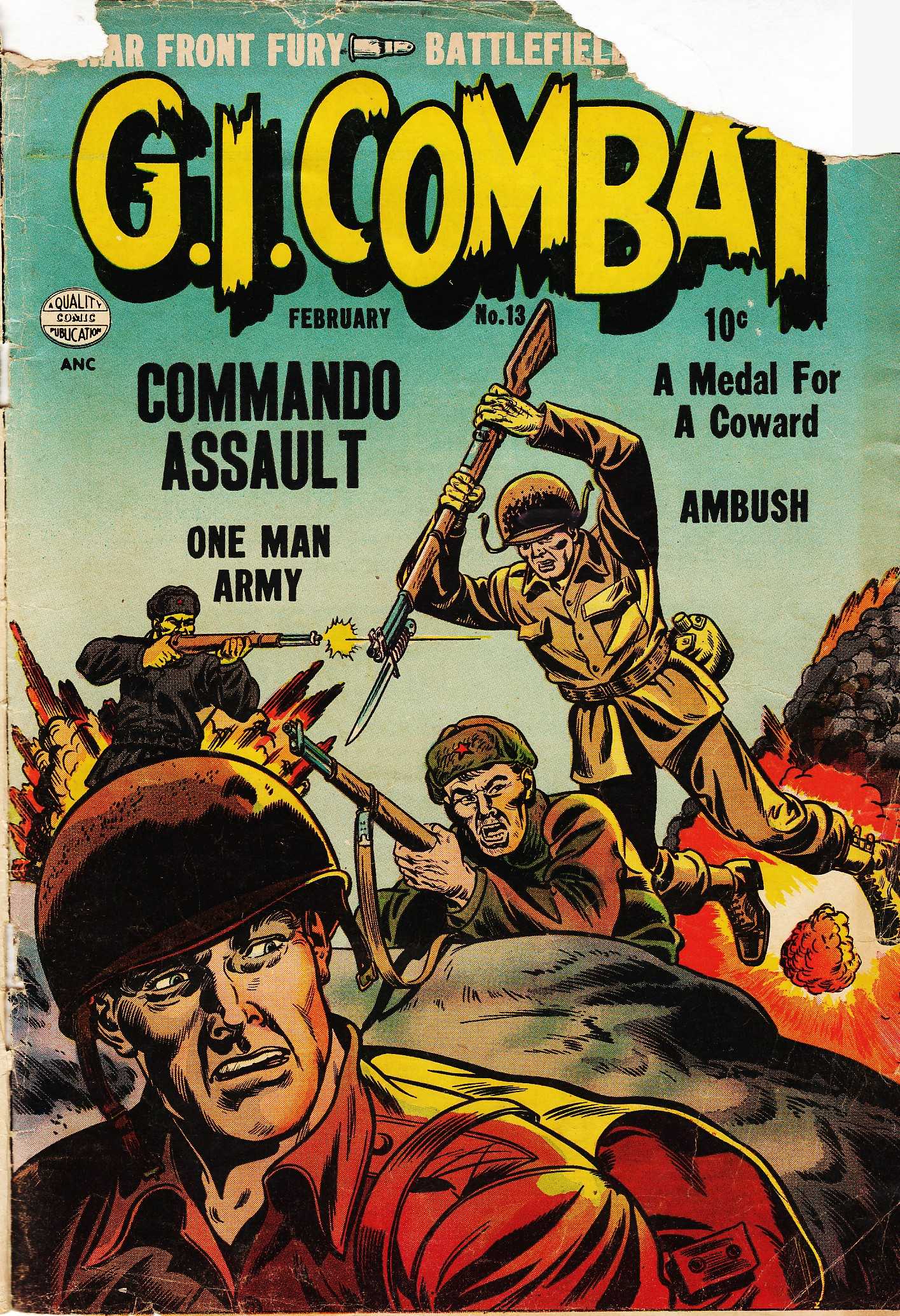 Read online G.I. Combat (1952) comic -  Issue #13 - 1