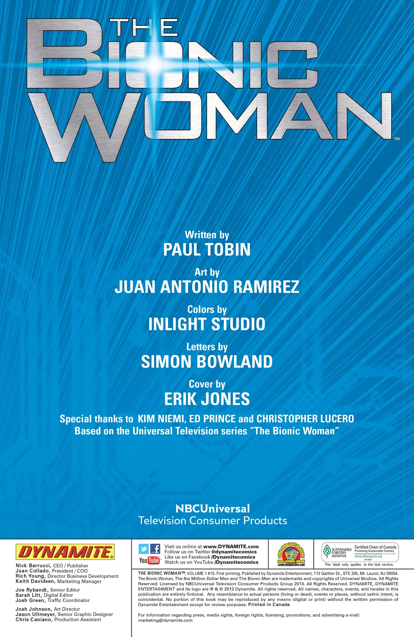 Read online The Bionic Woman comic -  Issue #10 - 2