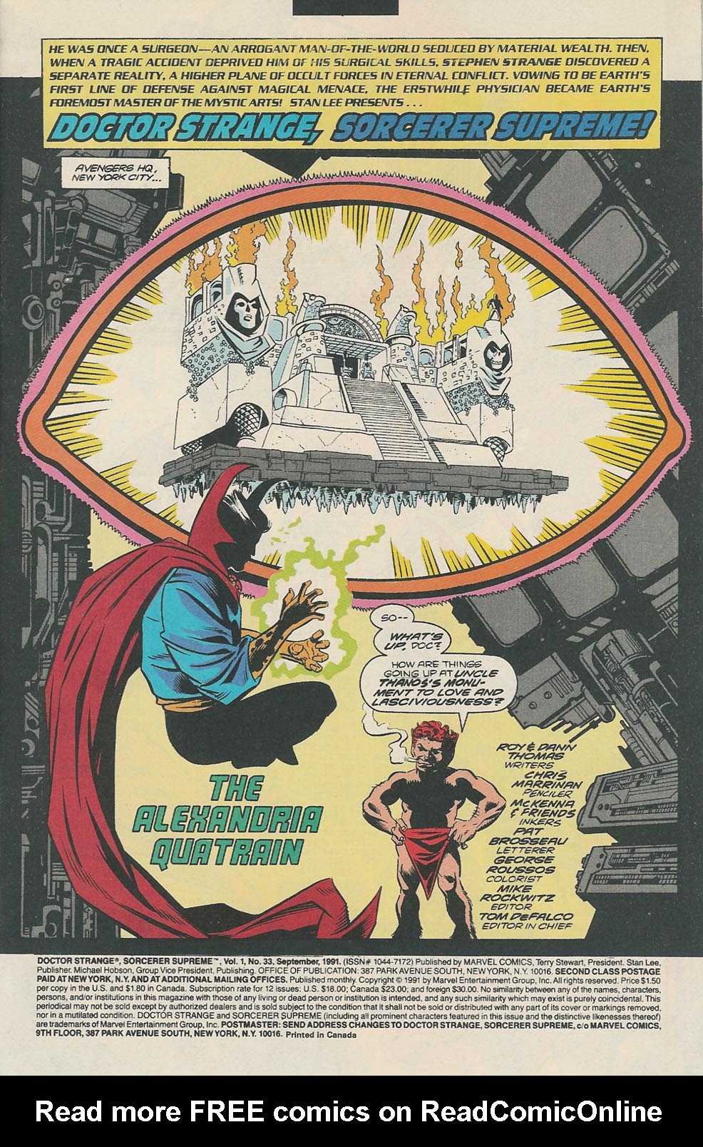 Read online Doctor Strange: Sorcerer Supreme comic -  Issue #33 - 2