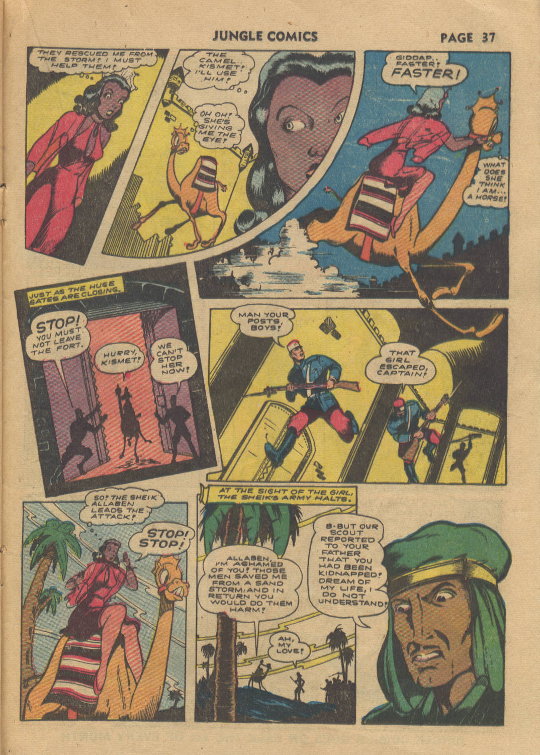 Read online Jungle Comics comic -  Issue #34 - 39