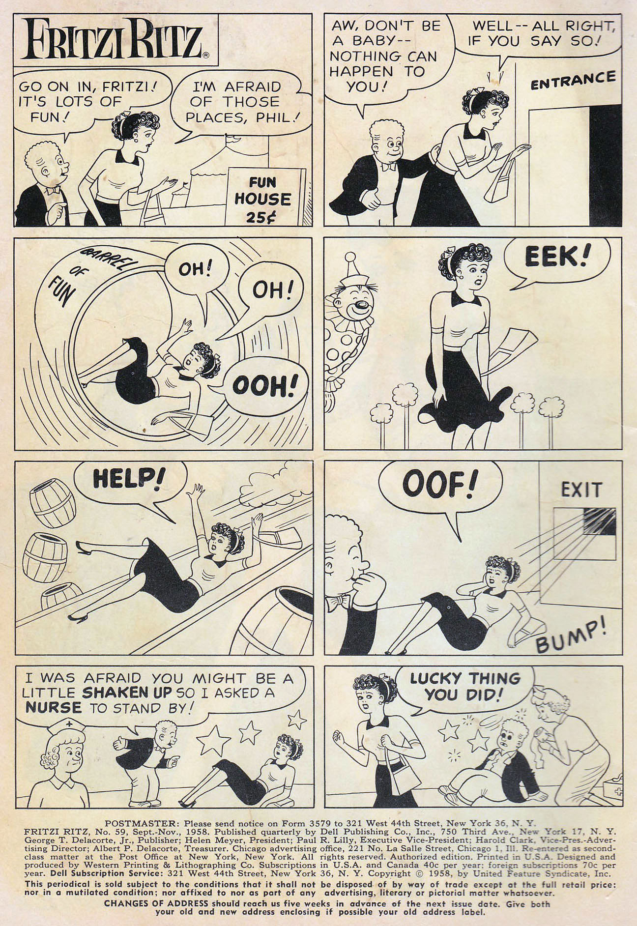 Read online Fritzi Ritz (1953) comic -  Issue #59 - 2