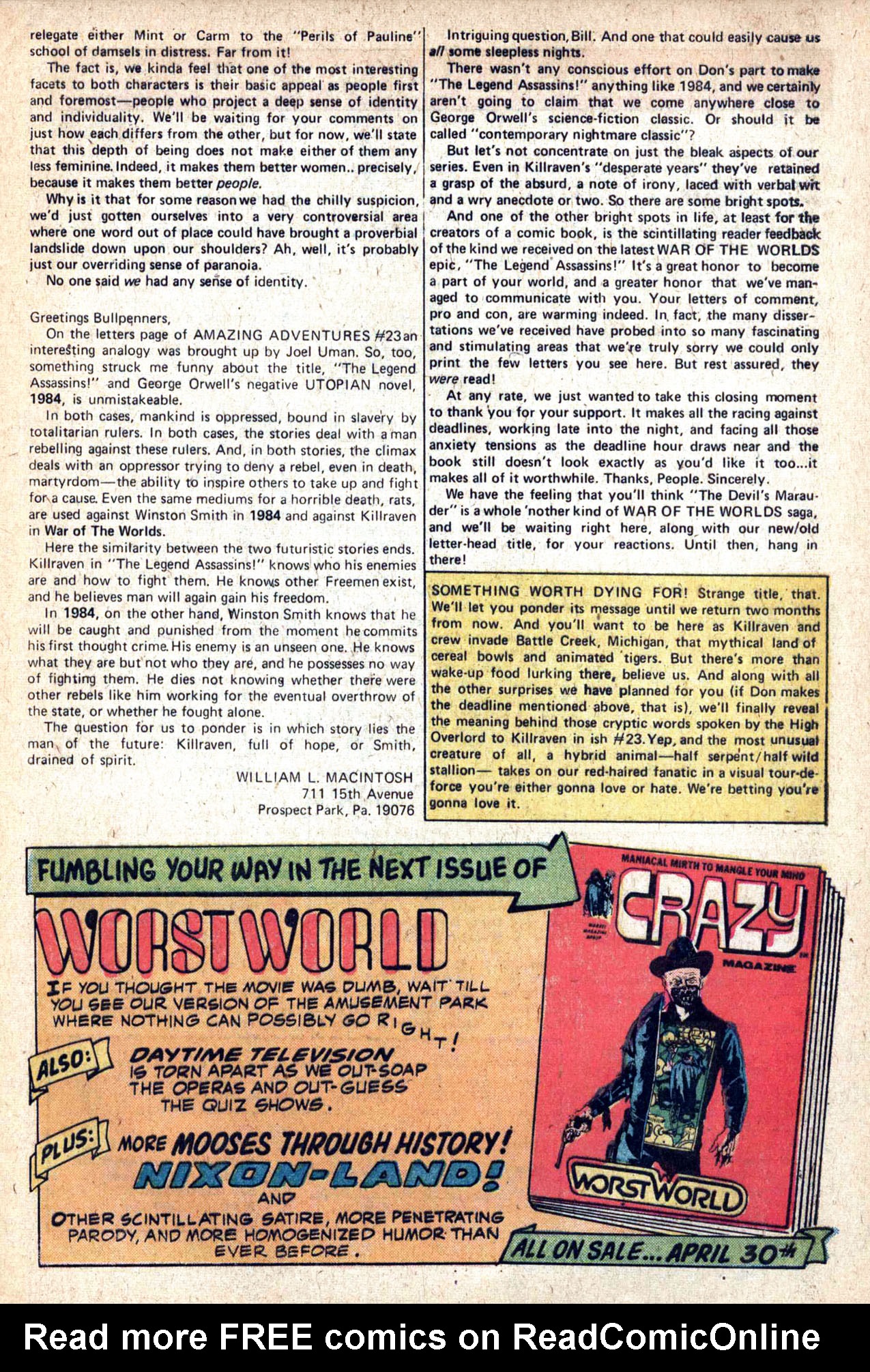 Amazing Adventures (1970) Issue #25 #25 - English 28