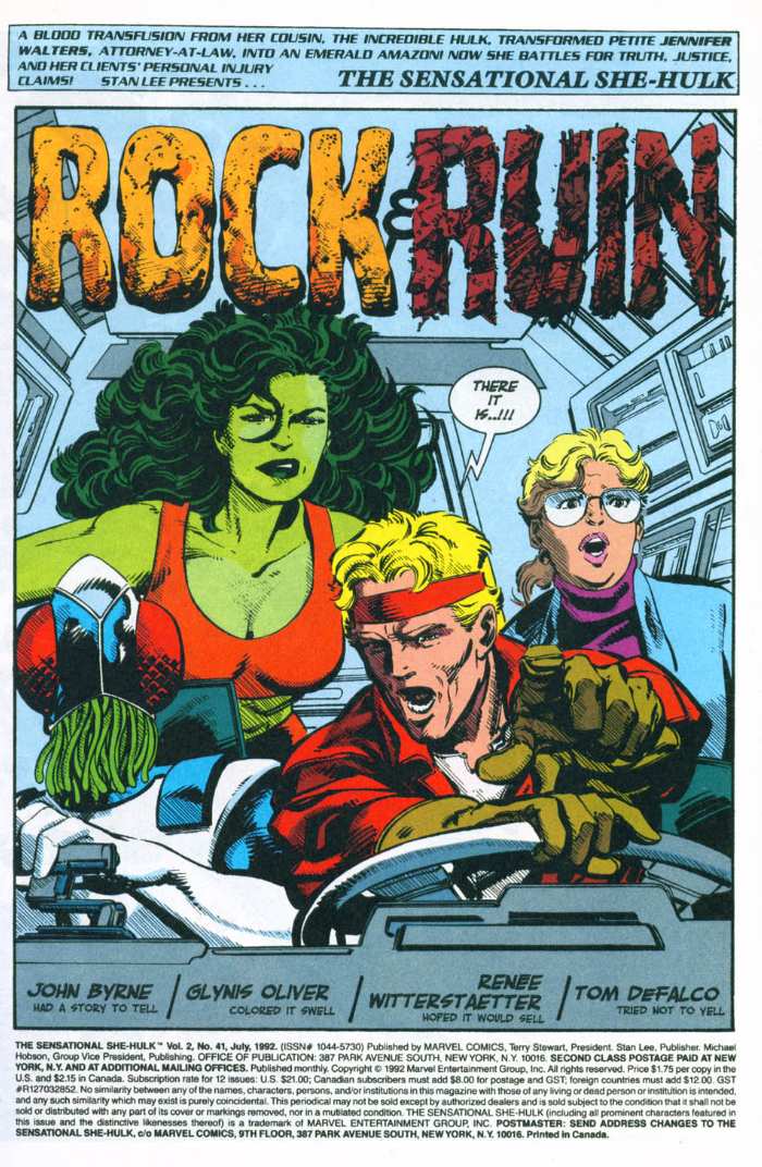 Read online The Sensational She-Hulk comic -  Issue #41 - 2
