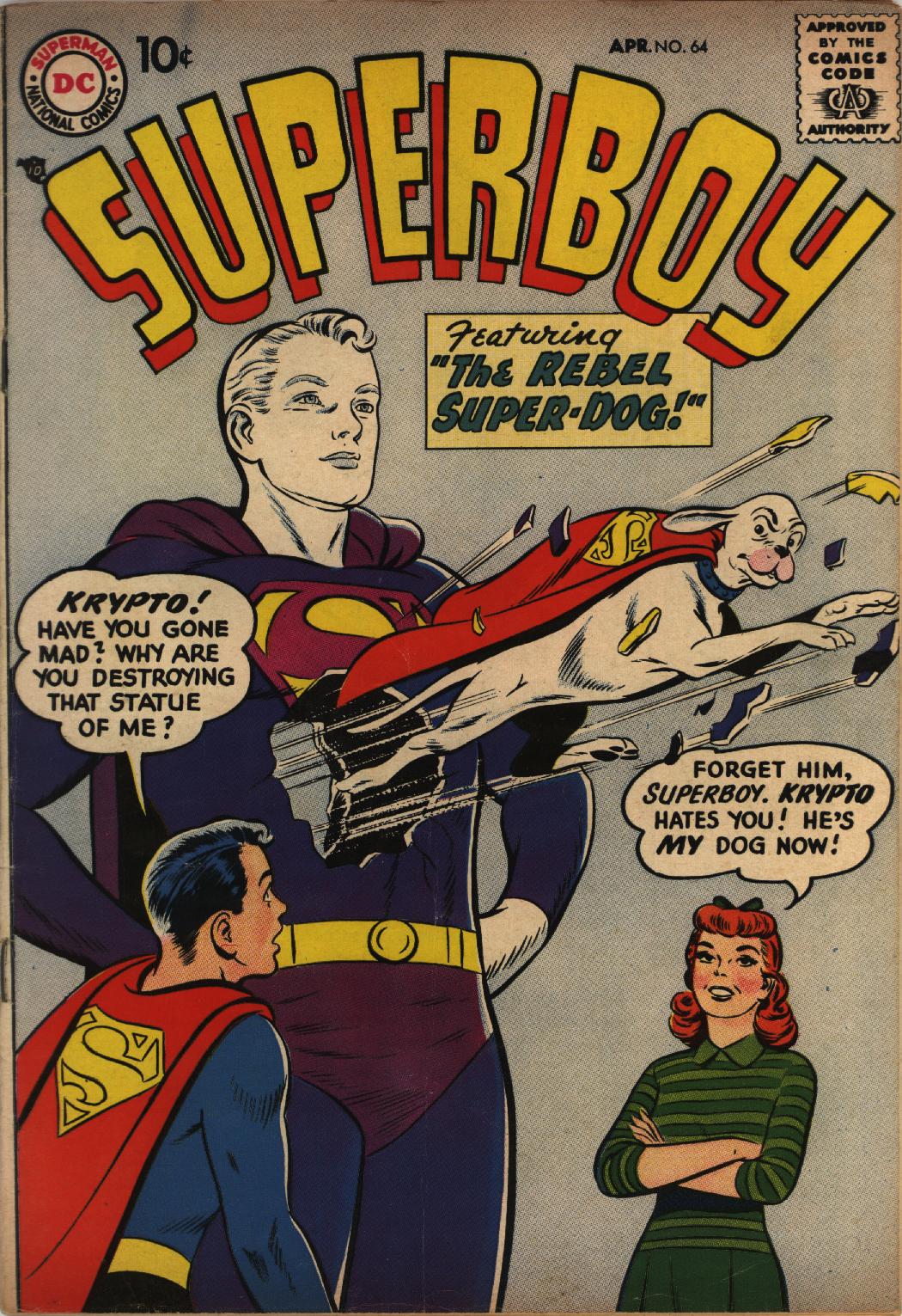 Read online Superboy (1949) comic -  Issue #64 - 1