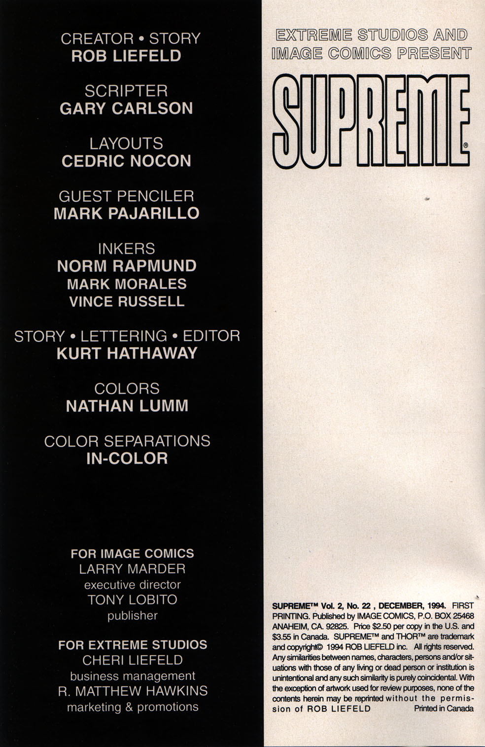 Read online Supreme (1992) comic -  Issue #22 - 2