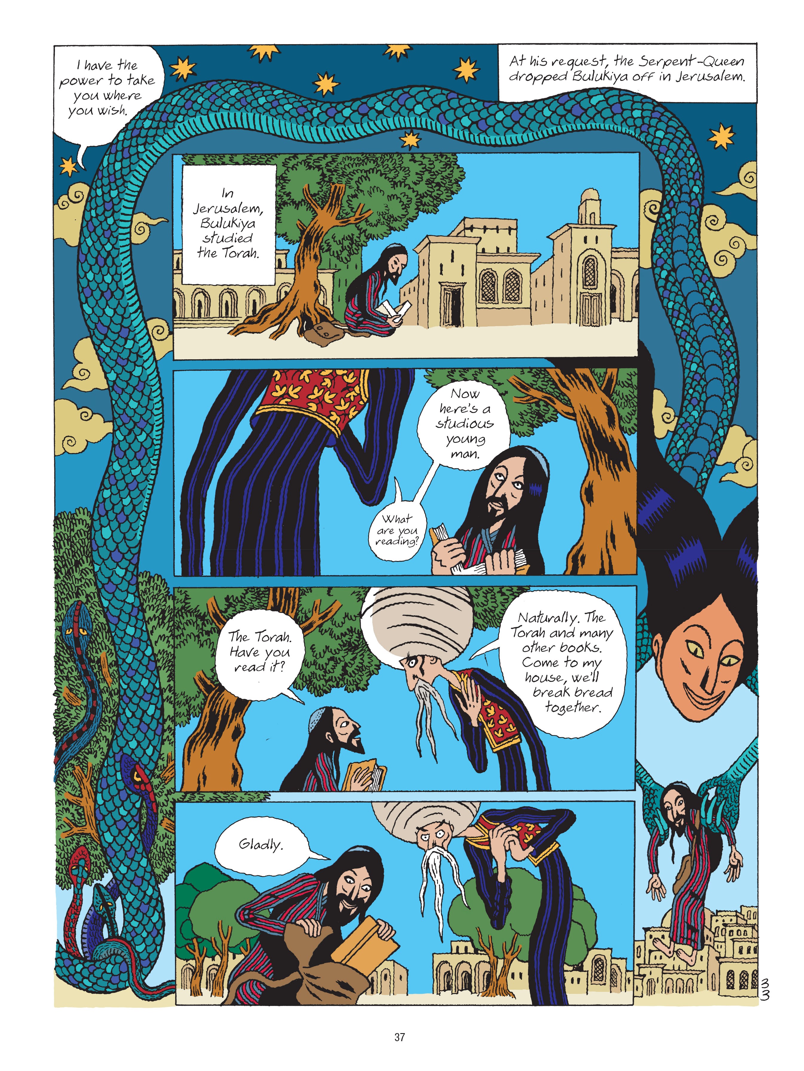 Read online A Tale of a Thousand and One Nights: HASIB & the Queen of Serpents comic -  Issue # TPB - 37