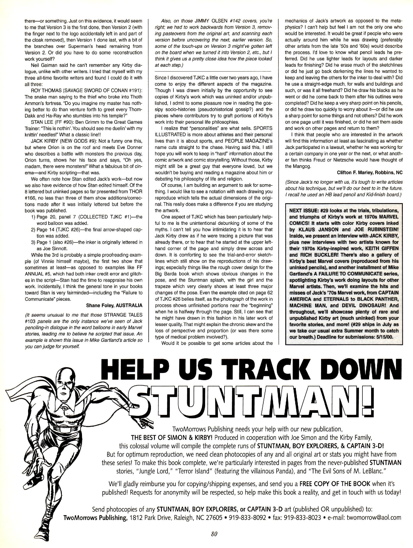 Read online The Jack Kirby Collector comic -  Issue #28 - 71