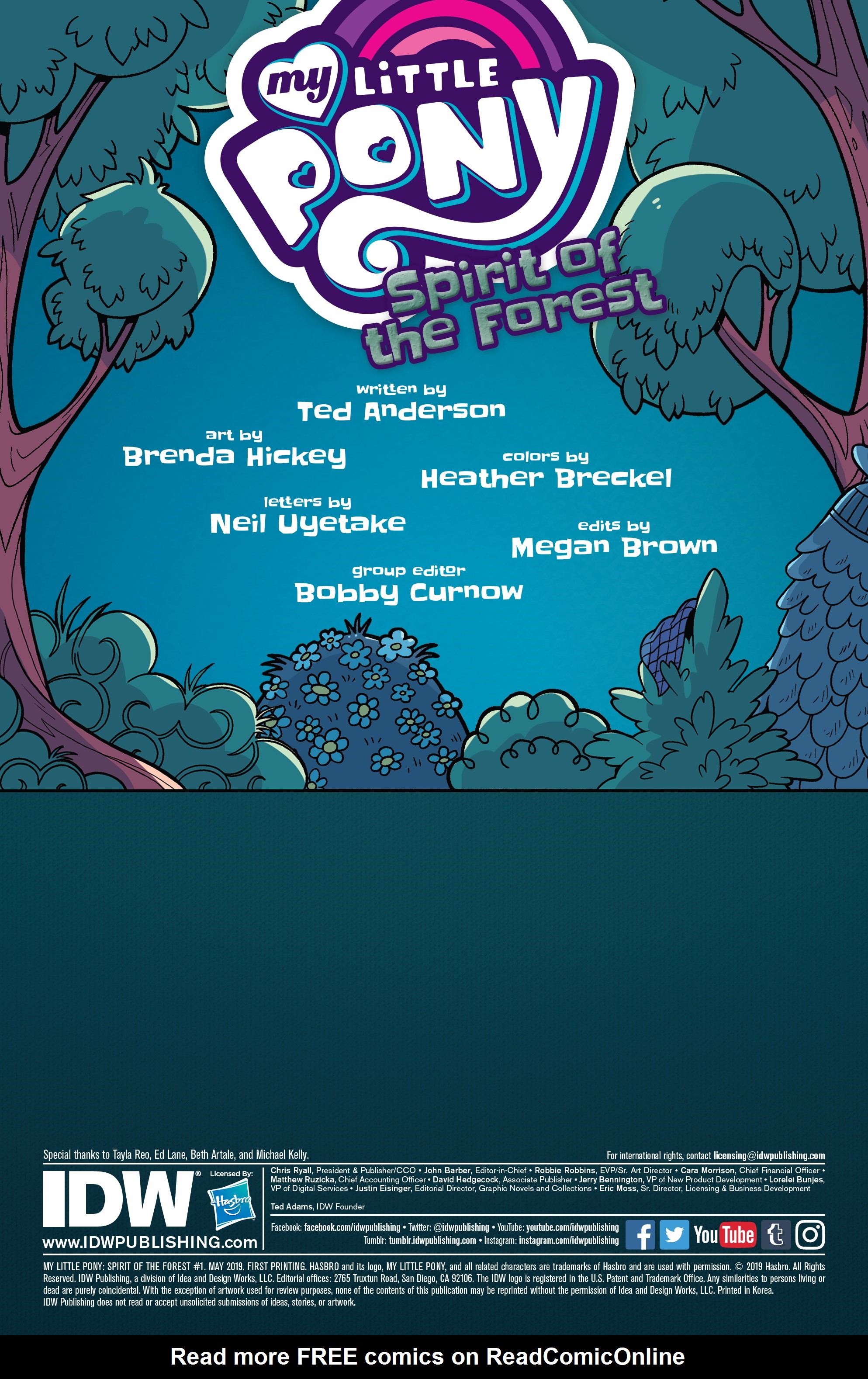 Read online My Little Pony: Spirit of the Forest comic -  Issue #1 - 2