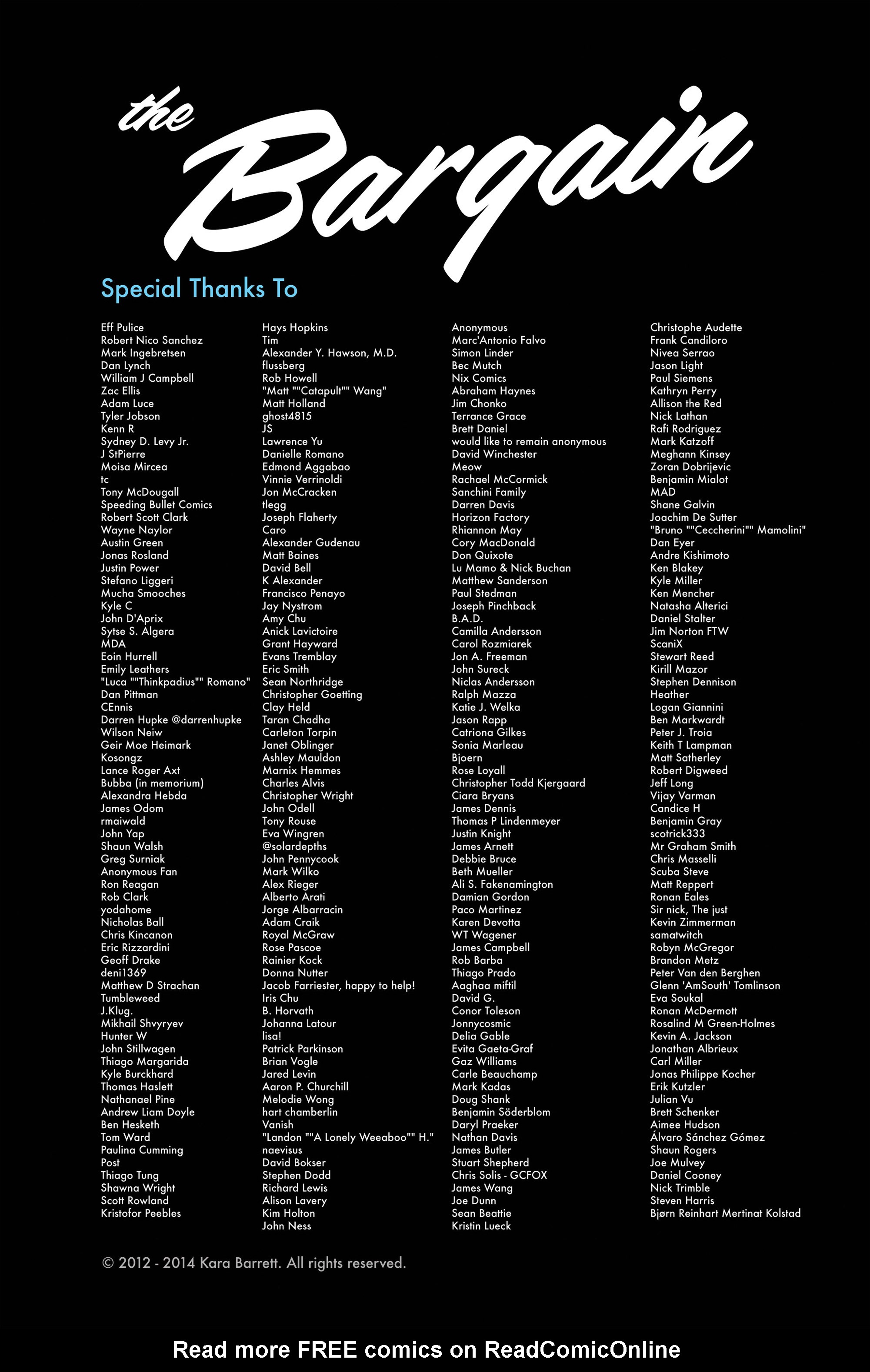 Read online The Bargain comic -  Issue # TPB - 92