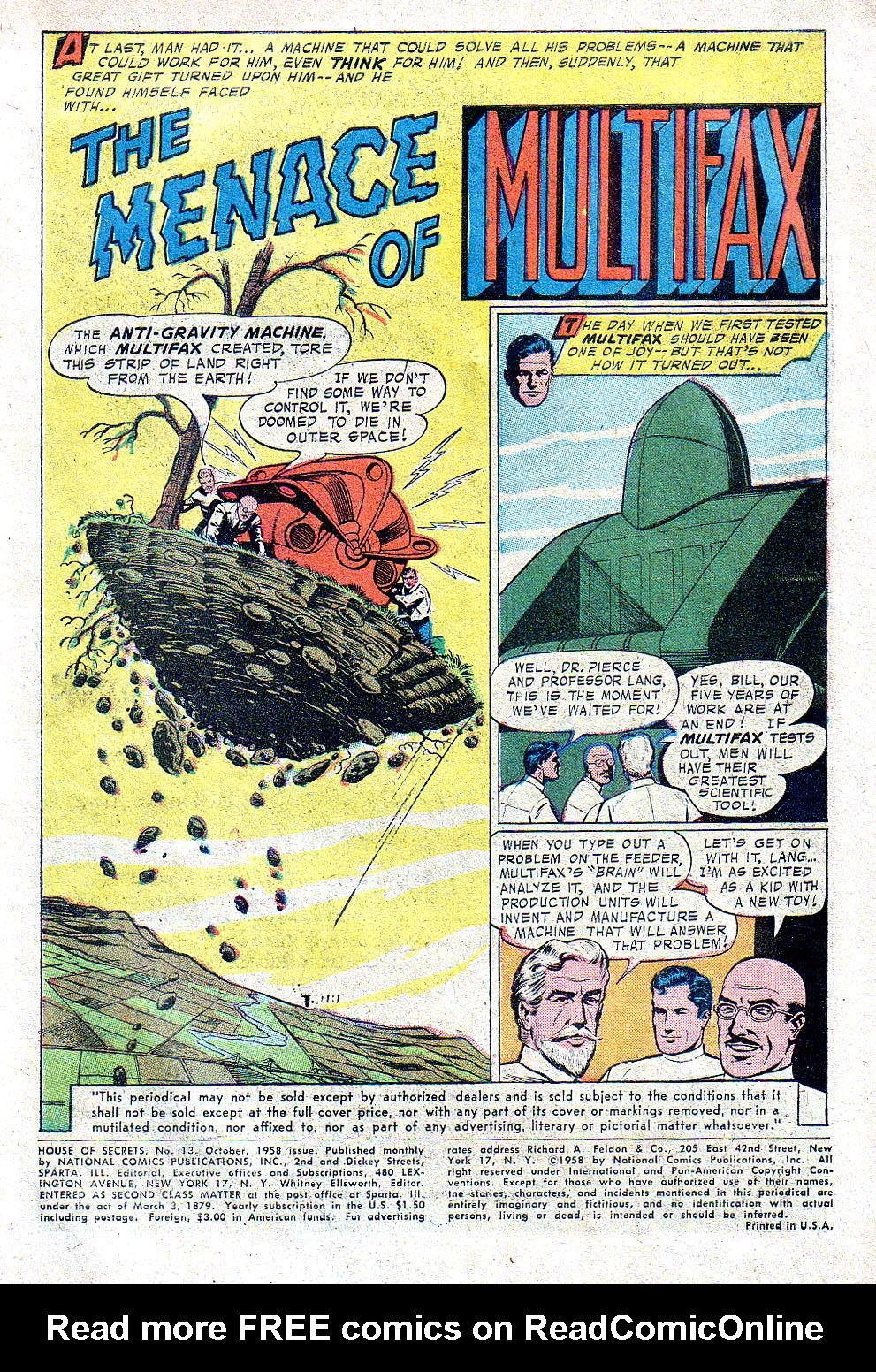 Read online House of Secrets (1956) comic -  Issue #13 - 3