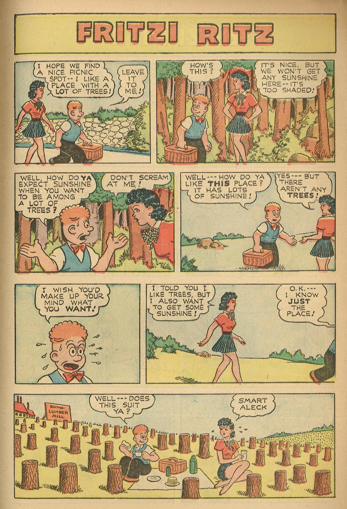 Read online Fritzi Ritz (1948) comic -  Issue #4 - 5