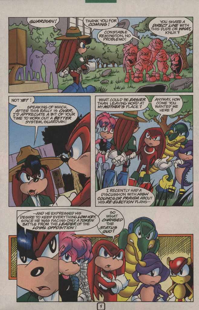 Read online Knuckles the Echidna comic -  Issue #23 - 8