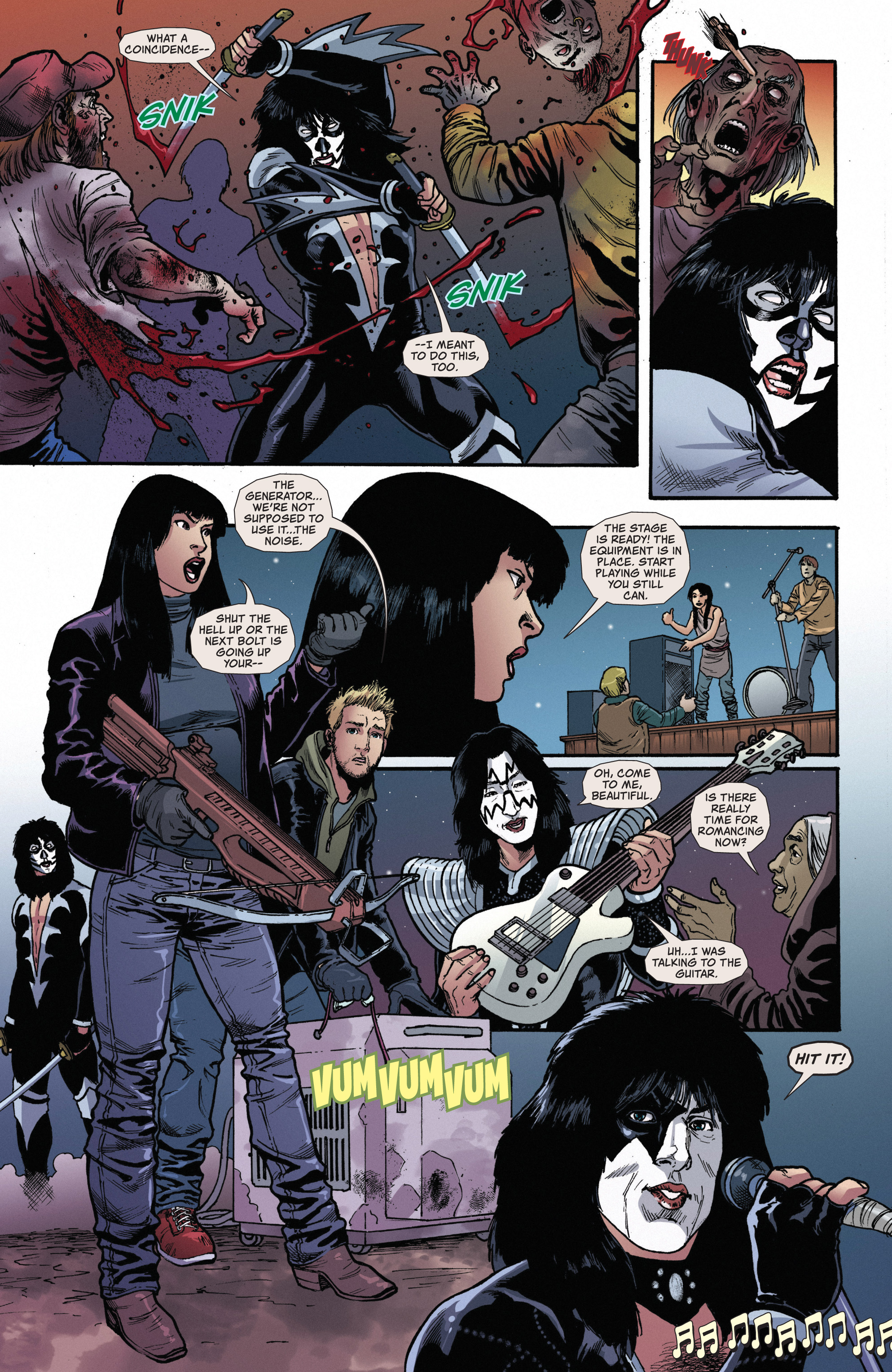 Read online Kiss: Zombies comic -  Issue #5 - 16