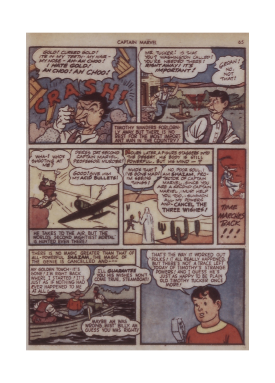 Read online Captain Marvel Adventures comic -  Issue #18 - 66