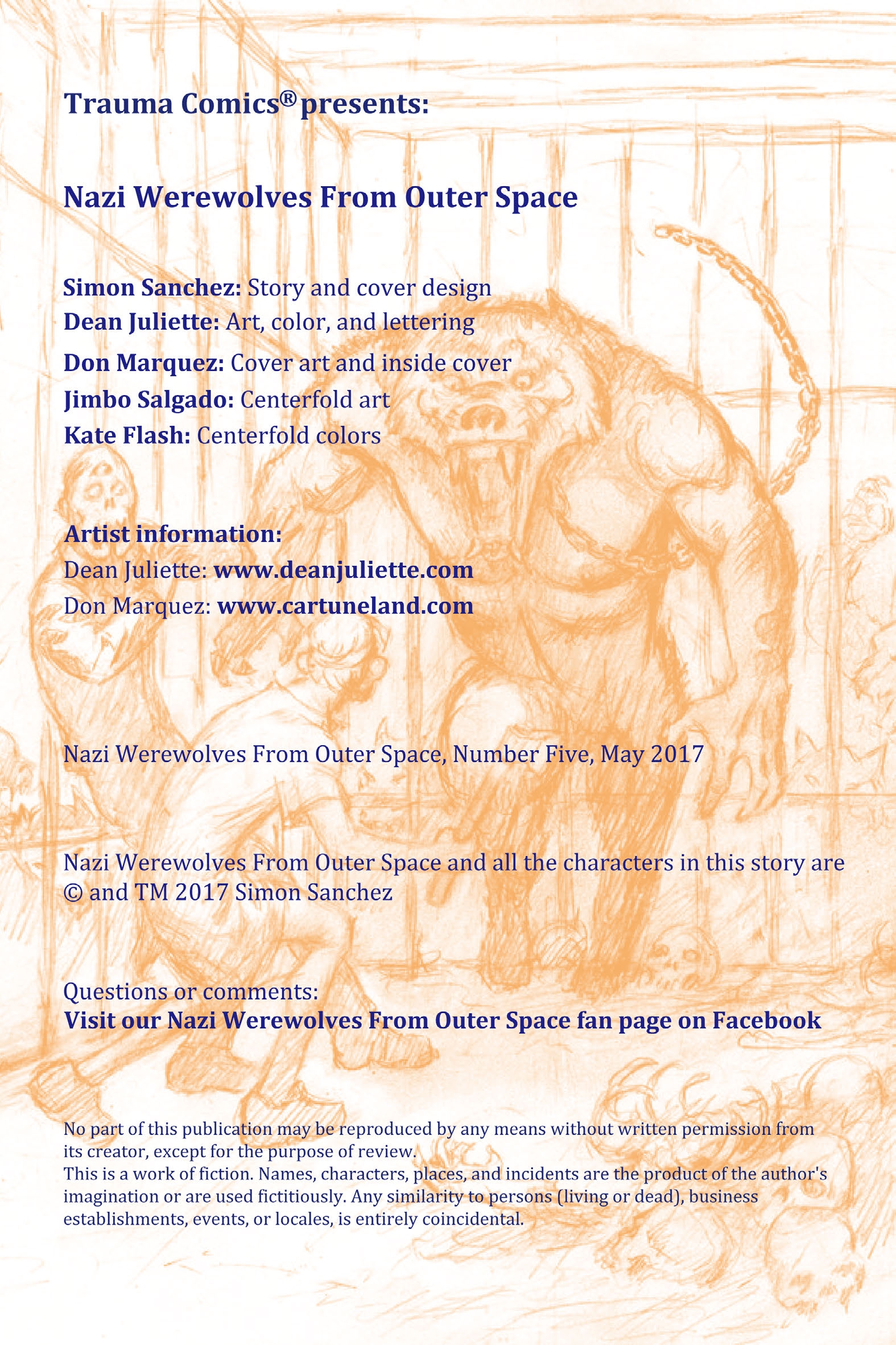 Read online Nazi Werewolves from Outer Space comic -  Issue #5 - 2