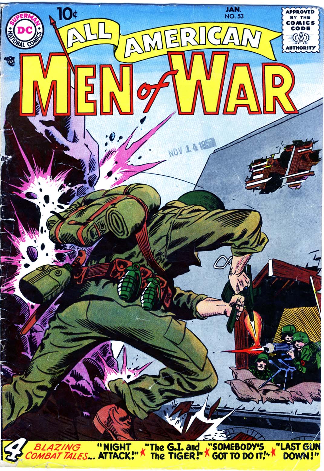 Read online All-American Men of War comic -  Issue #53 - 1