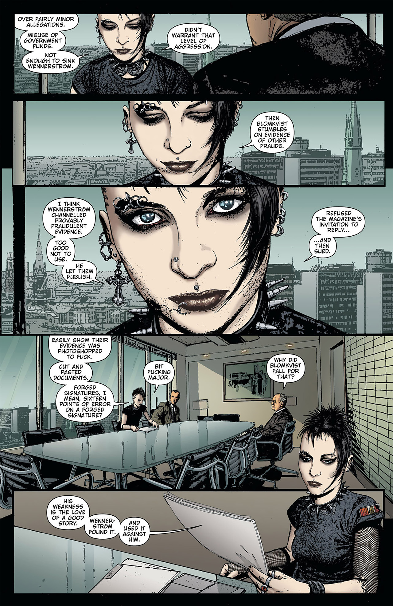 Read online The Girl With the Dragon Tattoo comic -  Issue #1 - 12