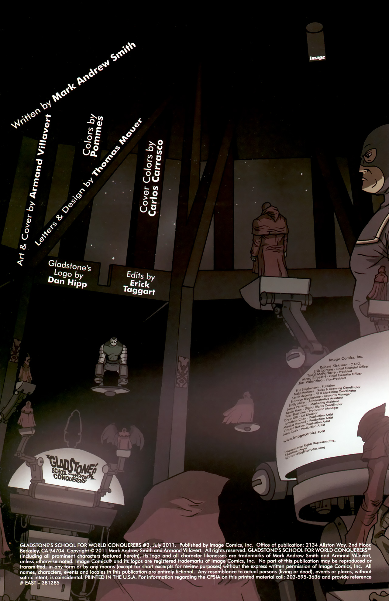 Read online Gladstone's School for World Conquerors (2011) comic -  Issue #3 - 2