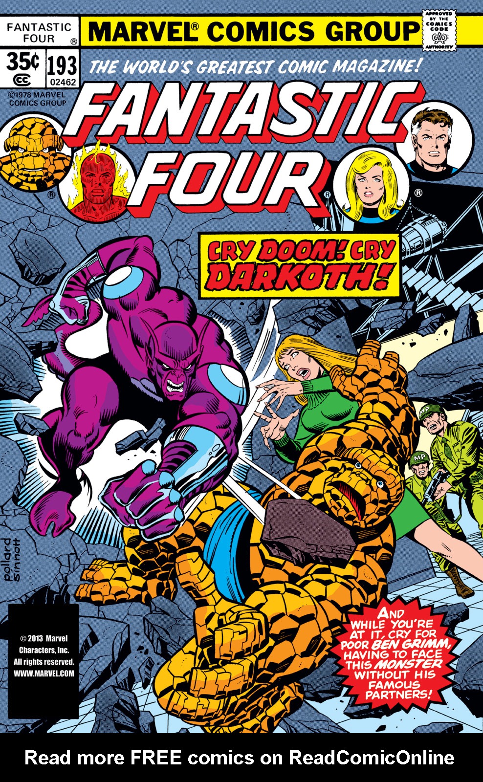 Read online Fantastic Four (1961) comic -  Issue #193 - 1