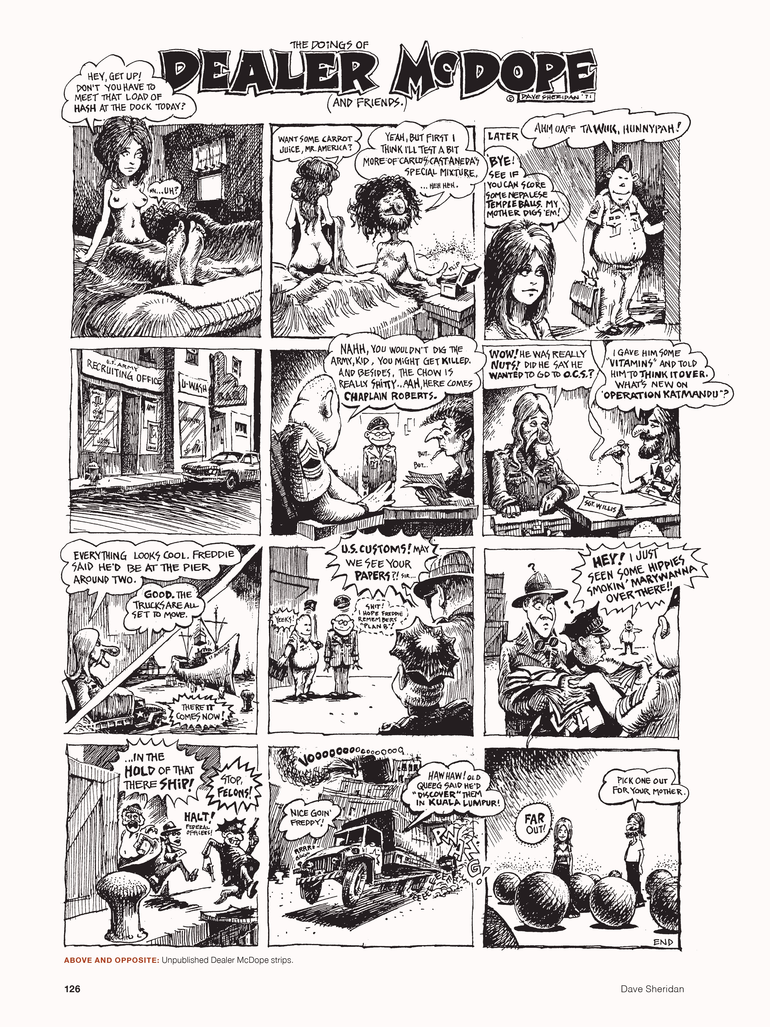 Read online Dave Sheridan: Life with Dealer McDope, the Leather Nun, and the Fabulous Furry Freak Brothers comic -  Issue # TPB (Part 2) - 38