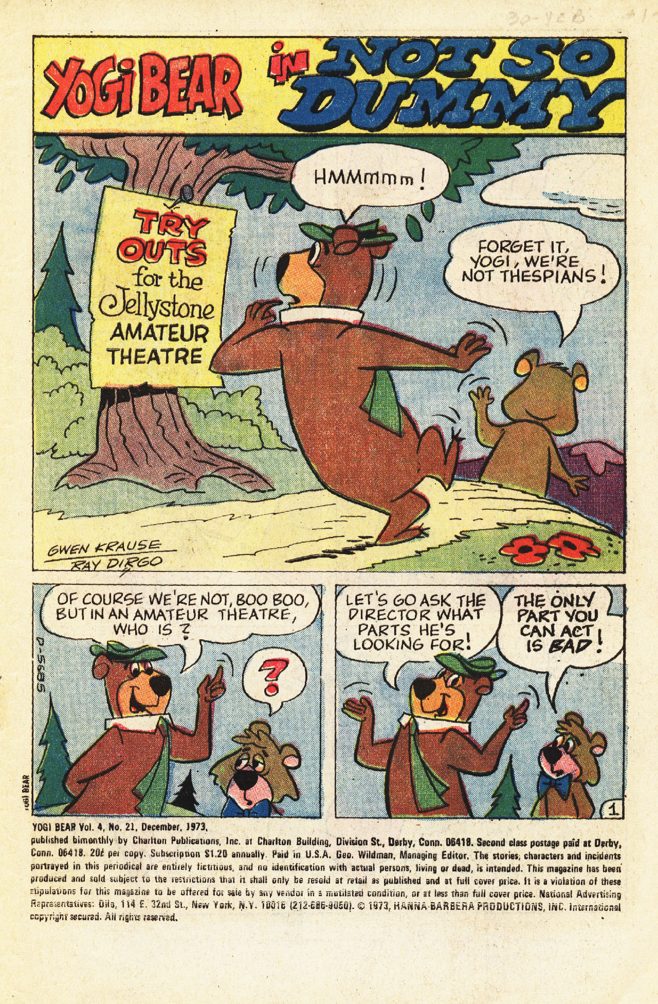 Read online Yogi Bear (1970) comic -  Issue #21 - 3