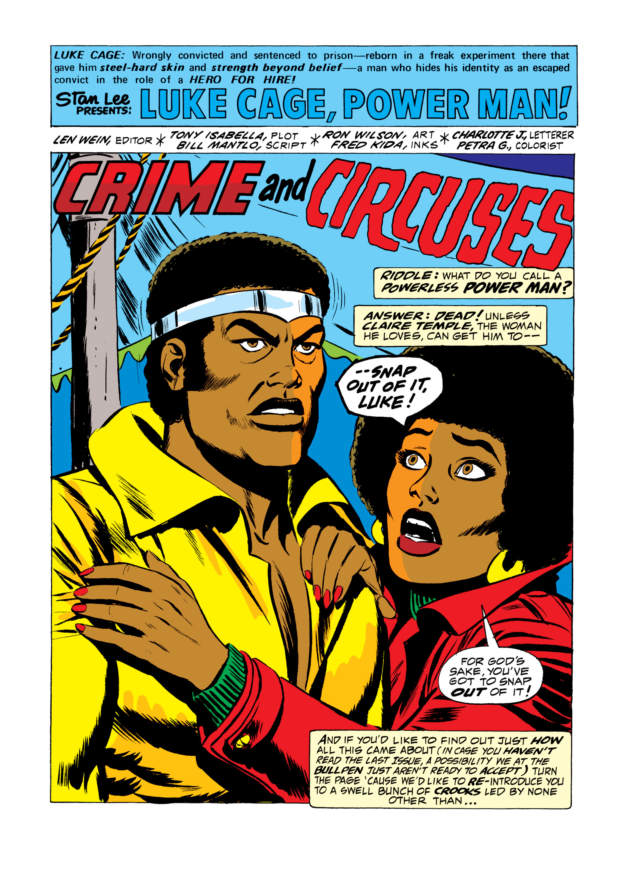 Read online Marvel Masterworks: Luke Cage, Power Man comic -  Issue # TPB 2 (Part 2) - 62