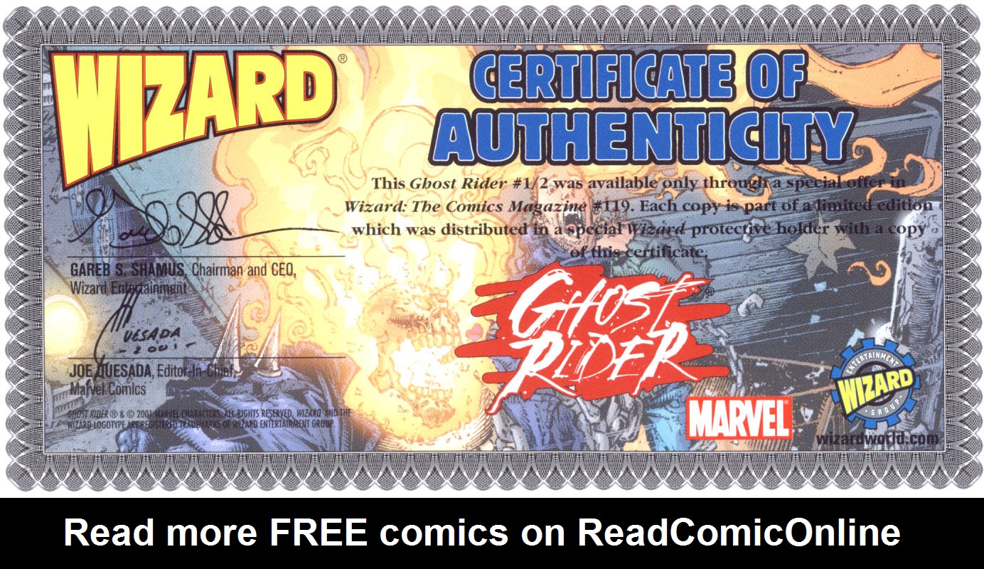 Read online Ghost Rider (2001) comic -  Issue #0.5 - 21