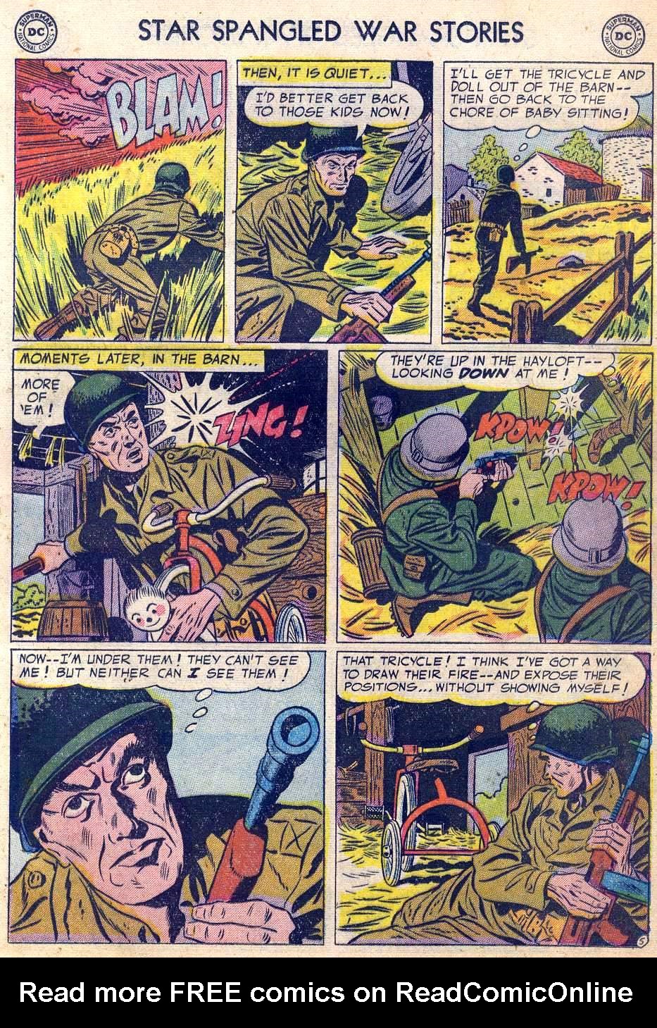 Read online Star Spangled War Stories (1952) comic -  Issue #30 - 17