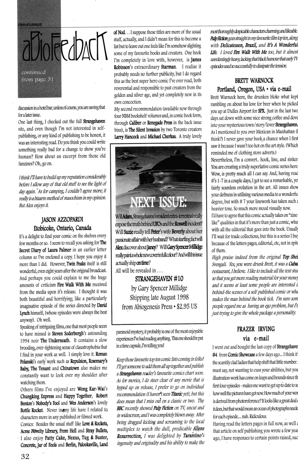 Read online Strangehaven comic -  Issue #9 - 32