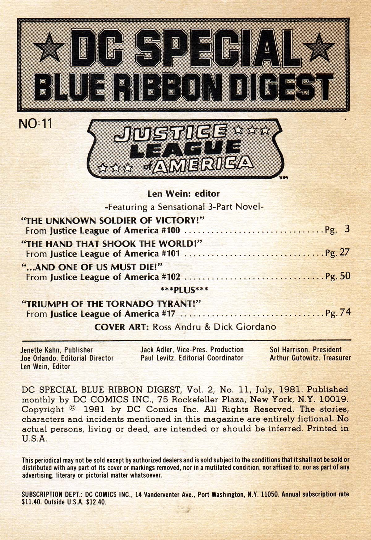 Read online DC Special Blue Ribbon Digest comic -  Issue #11 - 2