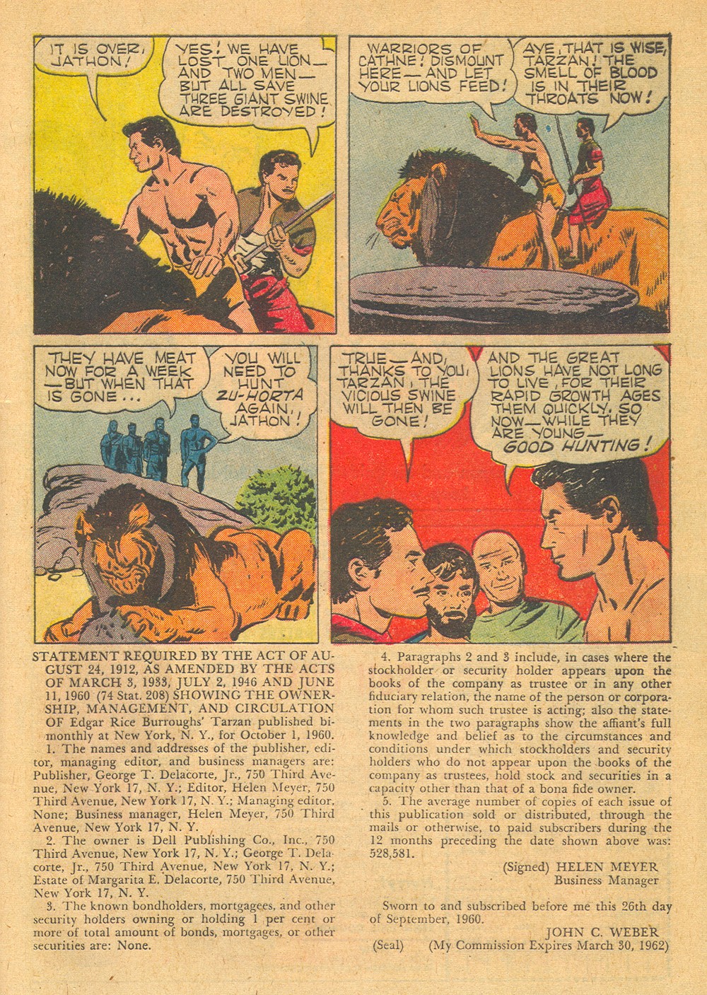 Read online Tarzan (1948) comic -  Issue #123 - 33