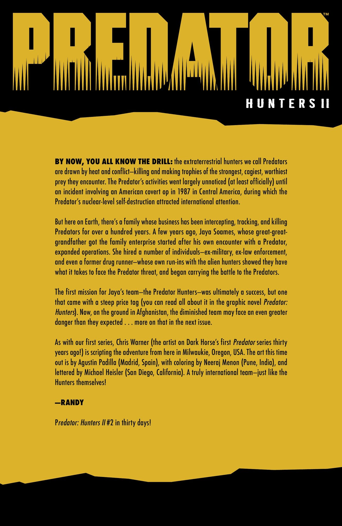 Read online Predator: Hunters II comic -  Issue #1 - 23
