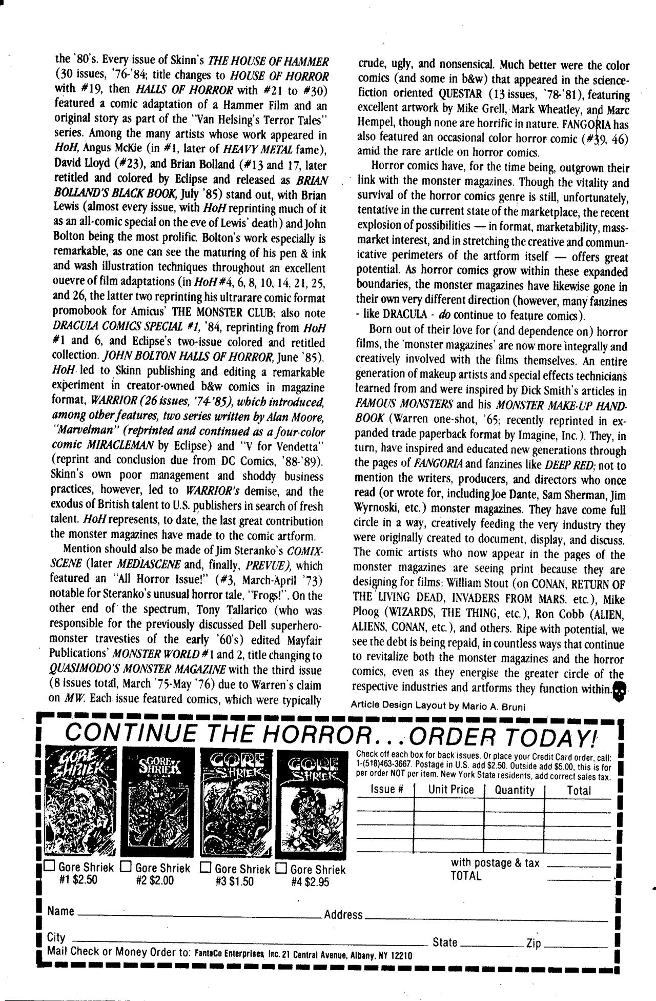 Read online Gore Shriek comic -  Issue #4 - 38