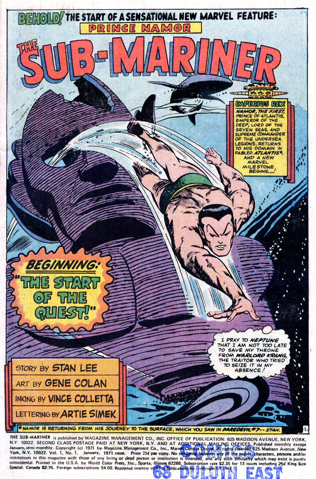 Read online The Sub-Mariner comic -  Issue # _Special 1 - 2