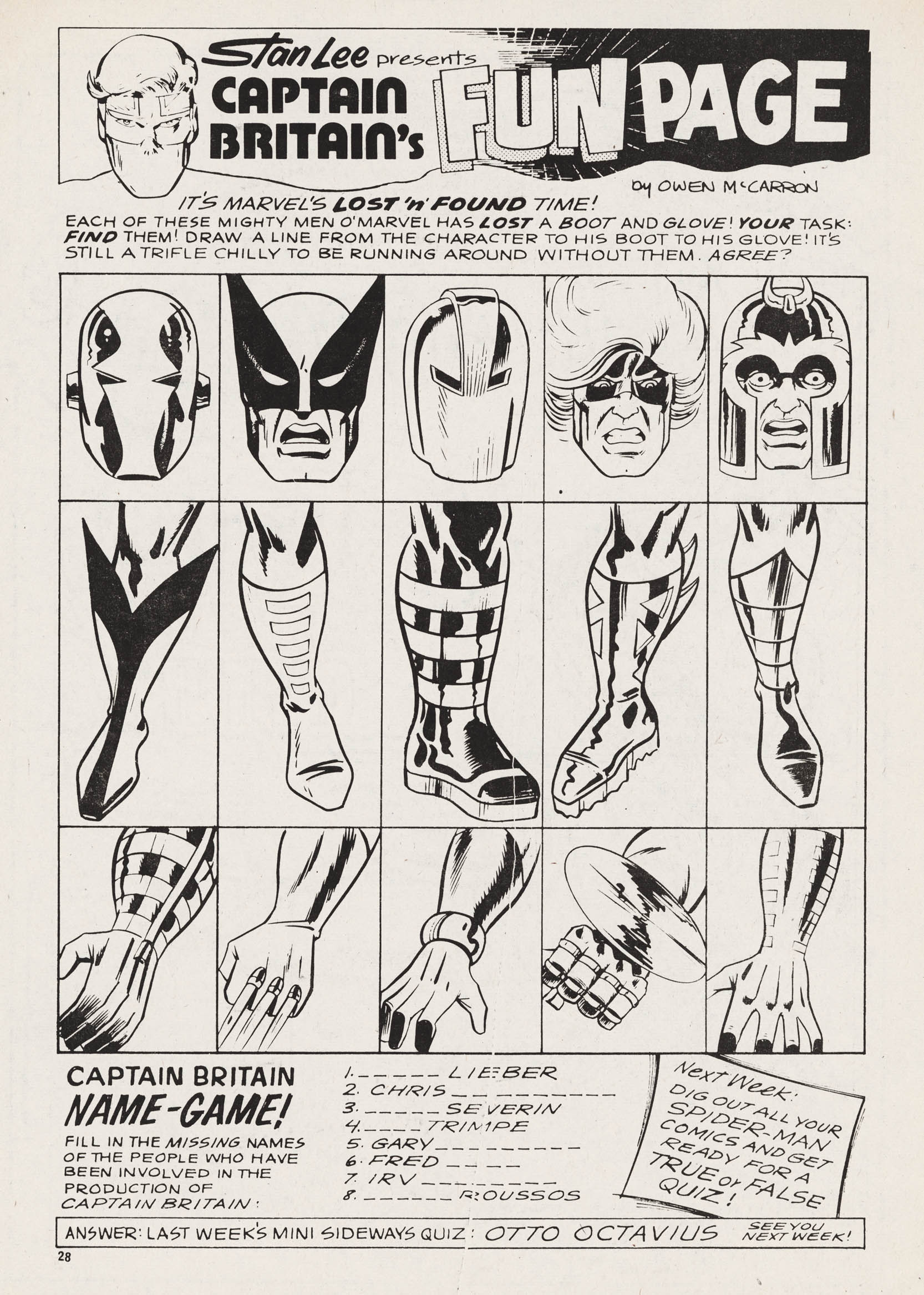 Read online Captain Britain (1976) comic -  Issue #25 - 28