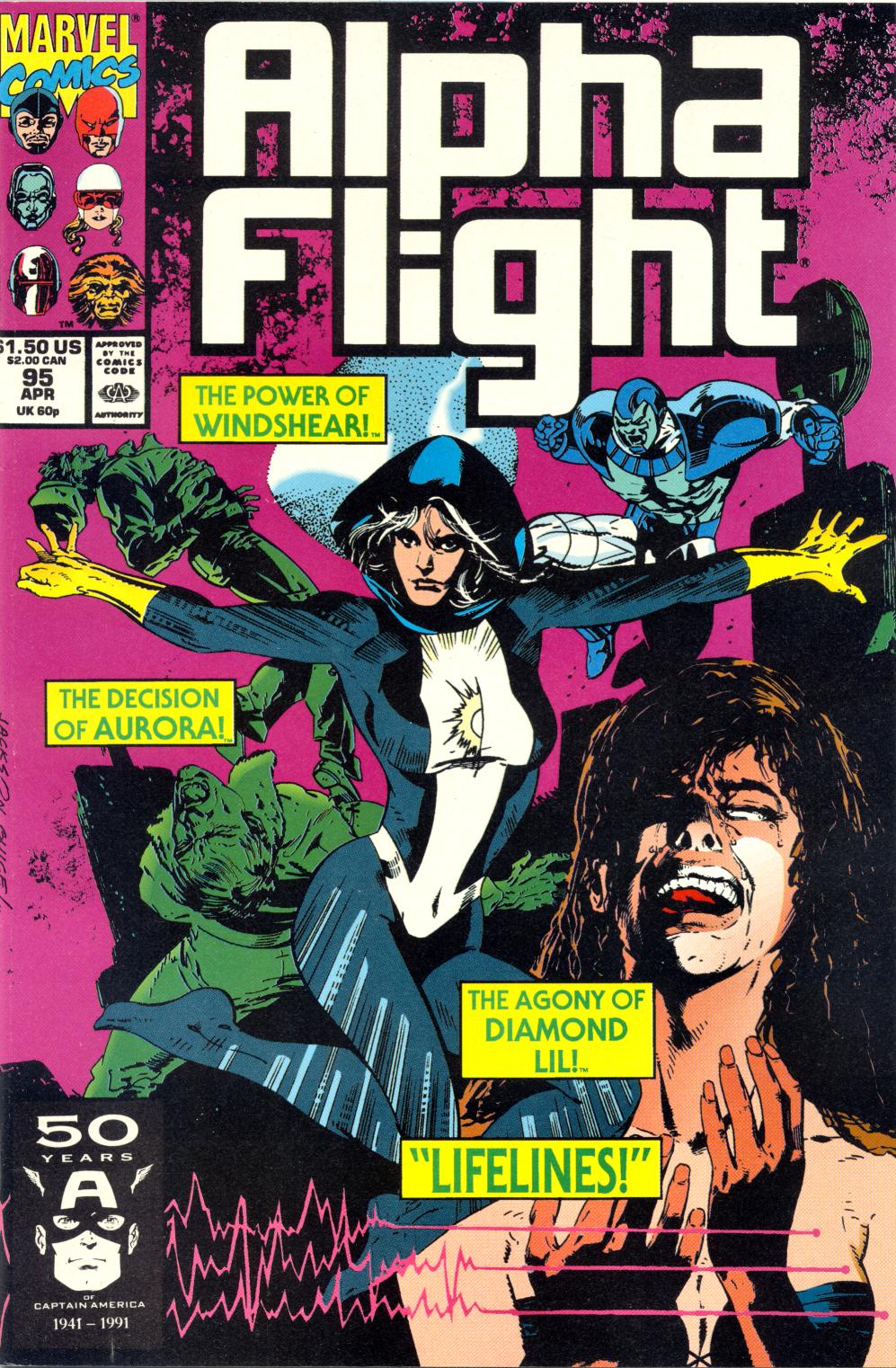 Read online Alpha Flight (1983) comic -  Issue #95 - 1