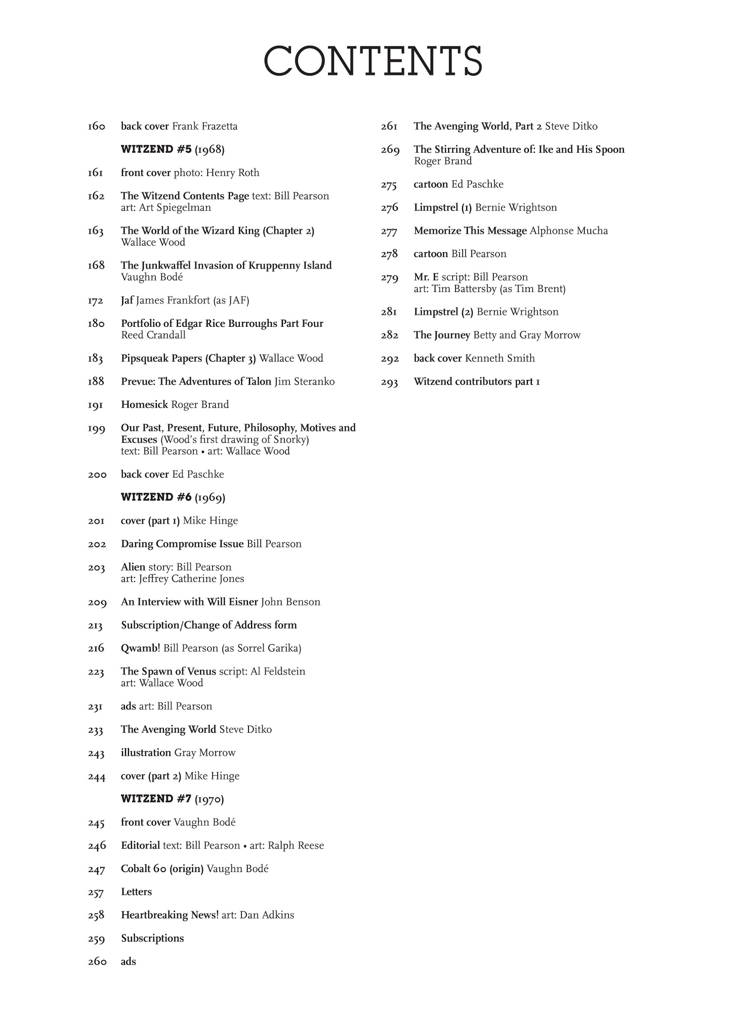 Read online Witzend comic -  Issue # TPB - 8