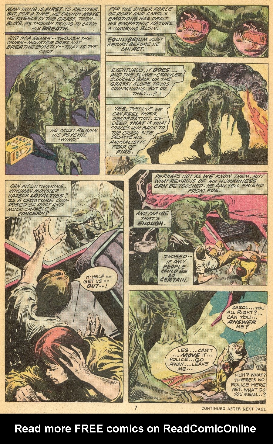 Read online Man-Thing (1974) comic -  Issue #20 - 6