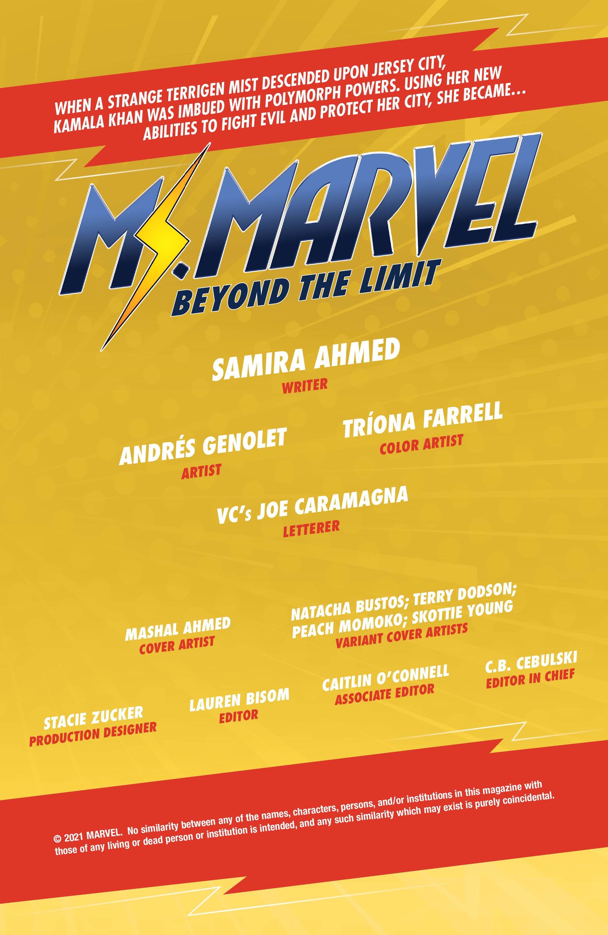 Read online Ms. Marvel: Beyond the Limit comic -  Issue #1 - 2