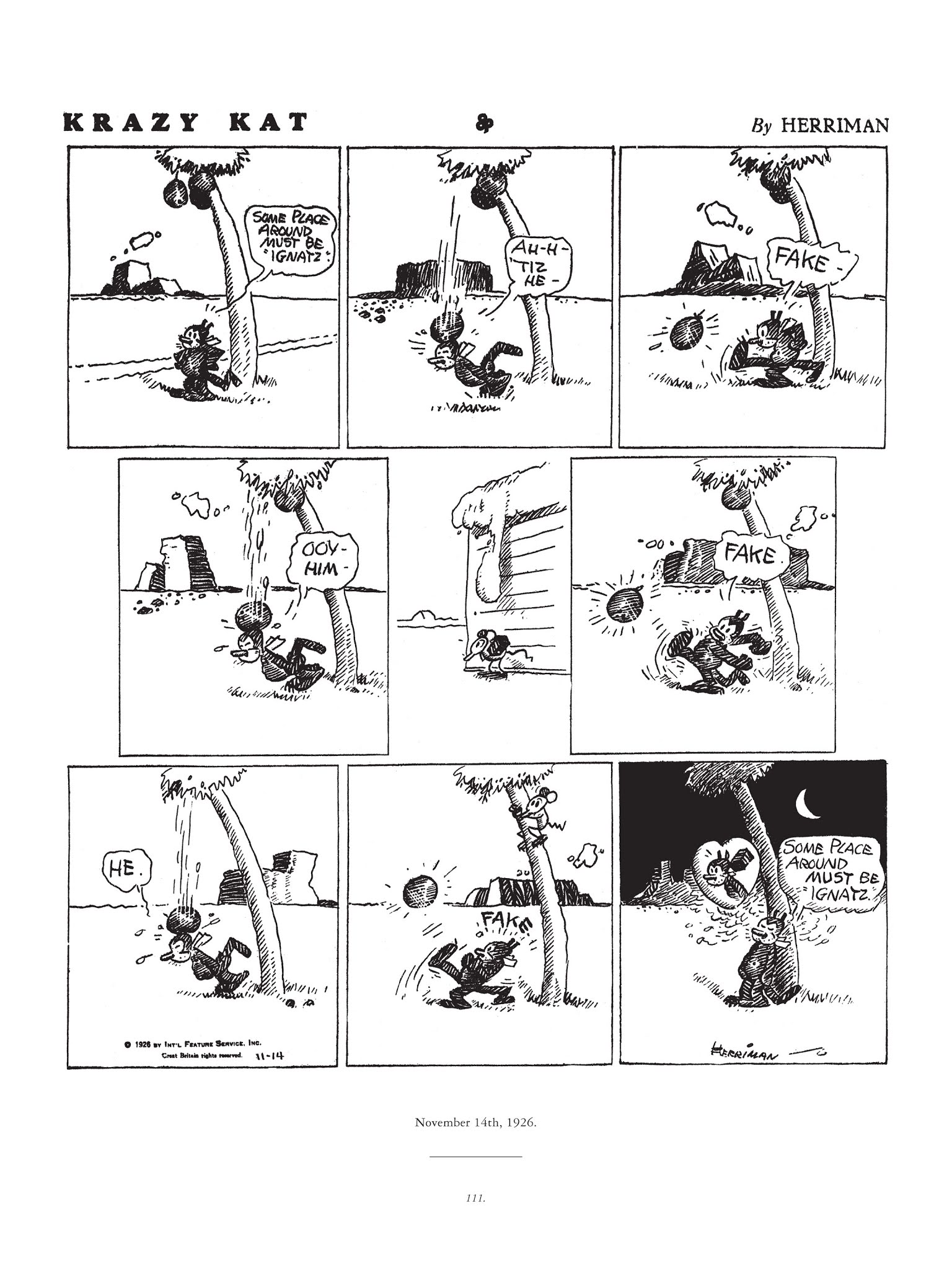 Read online Krazy & Ignatz comic -  Issue # TPB 4 - 112
