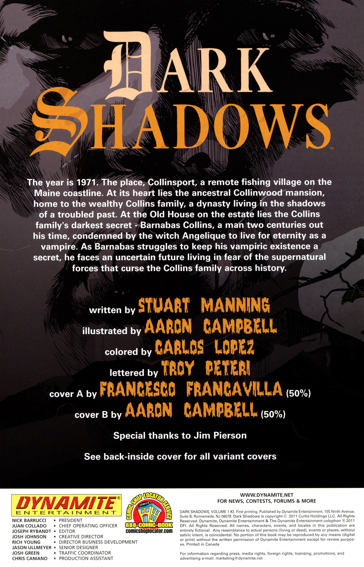 Read online Dark Shadows comic -  Issue #2 - 2