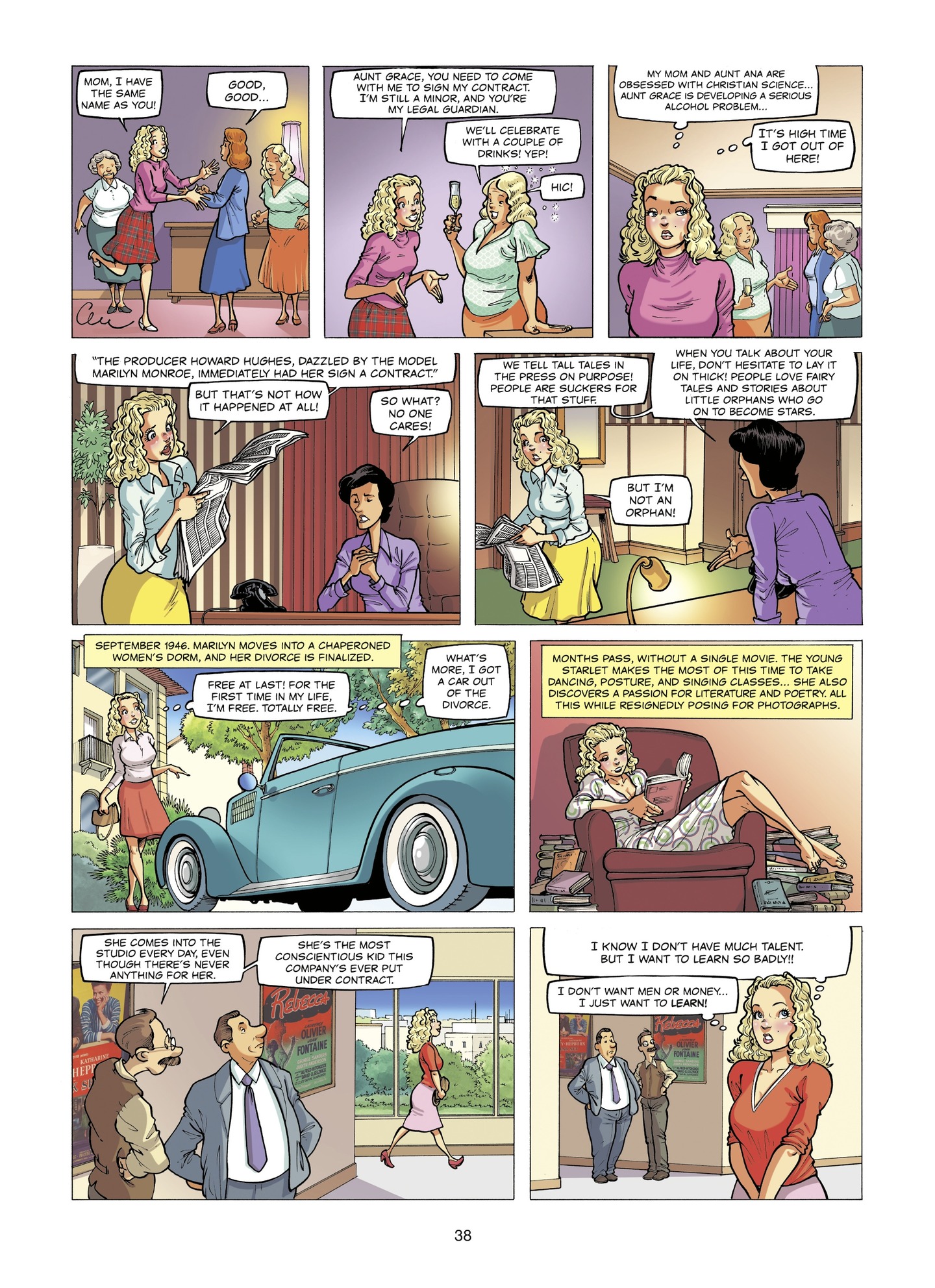 Read online The Stars of History: Marilyn Monroe comic -  Issue # TPB - 38