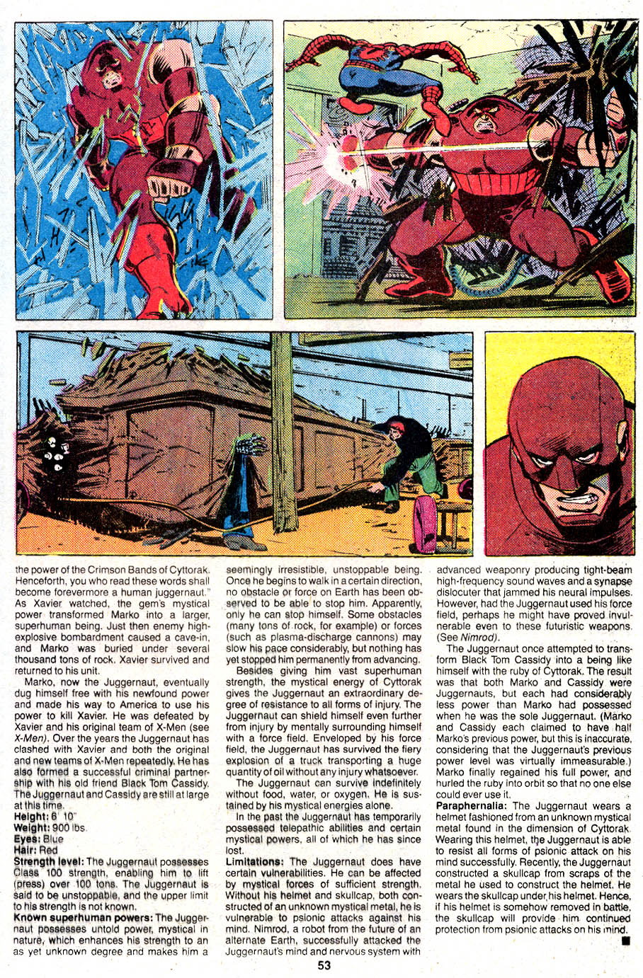 Read online The Official Handbook of the Marvel Universe Deluxe Edition comic -  Issue #6 - 55