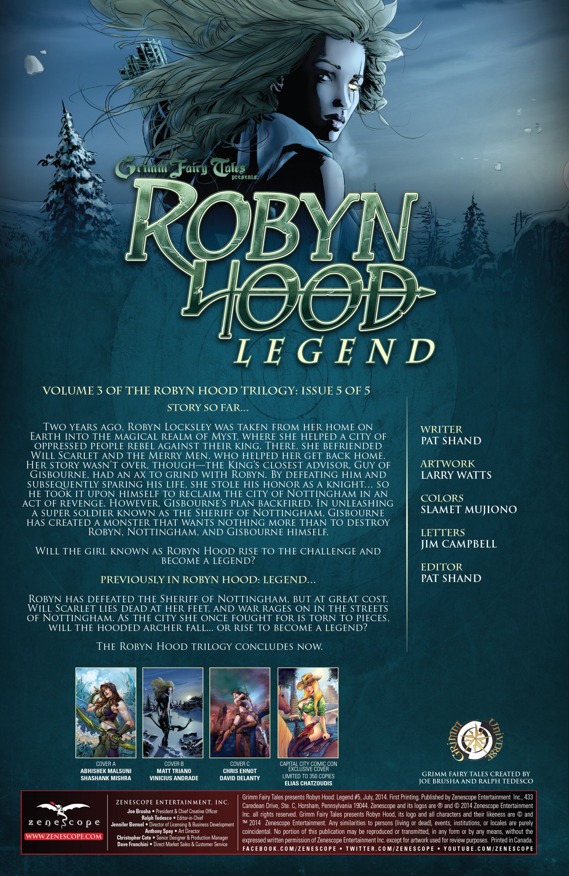 Read online Grimm Fairy Tales presents Robyn Hood: Legend comic -  Issue #5 - 3